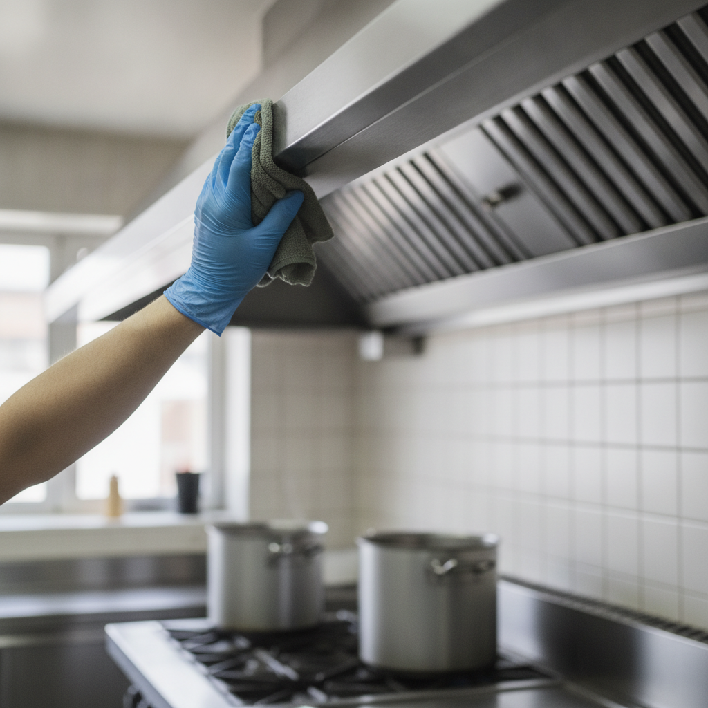 Exhaust Hood no peoples face just hand